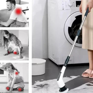 CEPILLO ELÉCTRICO PREMIUM 9 en 1 – ¡La Revolución en la Limpieza del Hogar!