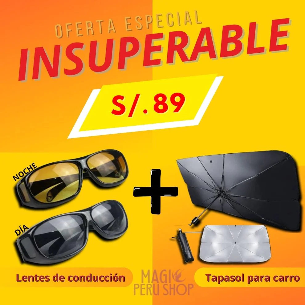LENTES VISIÓN NOCTURNA + ULTRA PROTECTOR SOLAR | ENVIO GRATIS